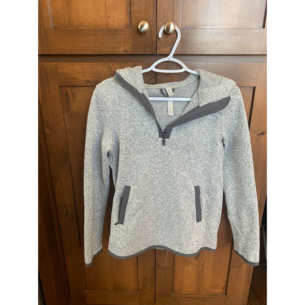 Lululemon Half-Zip Fleece Hoodie | Heather Gray | Size 4 | AS-IS